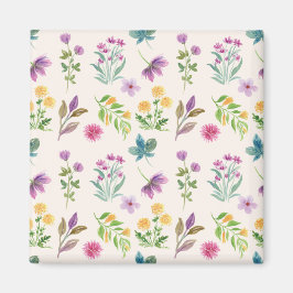 Blume Muster Frühjahrsplatz Magnet