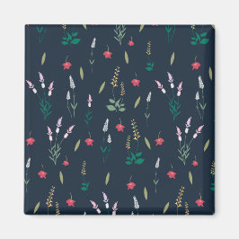 Blume Muster Frühjahrsplatz Magnet