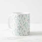 Blume Muster Frühling florale Klassik Kaffeetasse (Vorderseite Links)