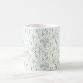 Blume Muster Frühling florale Klassik Kaffeetasse (Mittel)