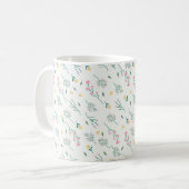 Blume Muster Frühling florale Klassik Kaffeetasse (Vorderseite Links)