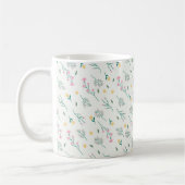 Blume Muster Frühling florale Klassik Kaffeetasse (Links)