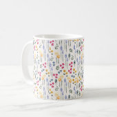 Blume Muster Frühling florale Klassik Kaffeetasse (Vorderseite Links)