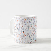 Blume Muster Frühling florale Klassik Kaffeetasse (Vorderseite Links)