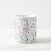 Blume Muster Frühling florale Klassik Kaffeetasse (Mittel)