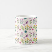 Blume Muster Frühling florale Klassik Kaffeetasse (Mittel)