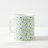 Blume Muster Frühling florale Klassik Kaffeetasse (Vorderseite Links)