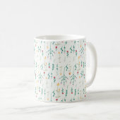 Blume Muster Frühling florale Klassik Kaffeetasse (VorderseiteRechts)