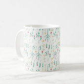 Blume Muster Frühling florale Klassik Kaffeetasse (Vorderseite Links)