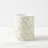 Blume Muster Frühling florale Klassik Kaffeetasse (Mittel)