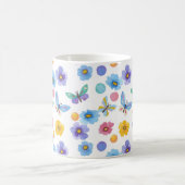 Blume-Muster für Aquarellkinder Kaffeetasse (Mittel)