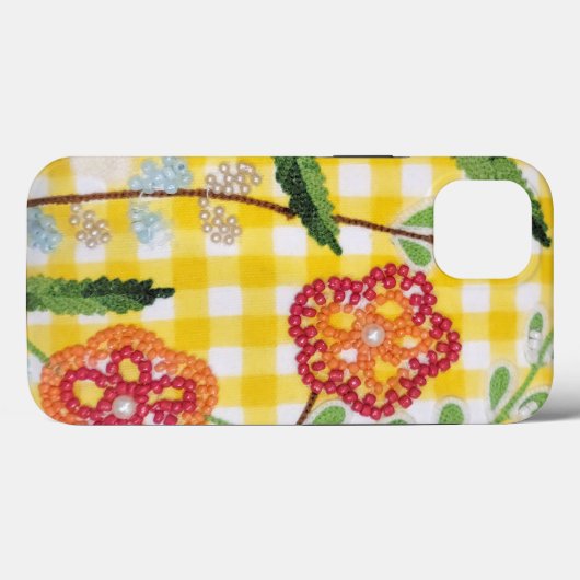 Blume-Muster für Gingham Case-Mate iPhone Hülle (Rückseite (Horizontal))