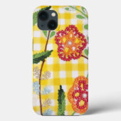 Blume-Muster für Gingham Case-Mate iPhone Hülle (Rückseite)