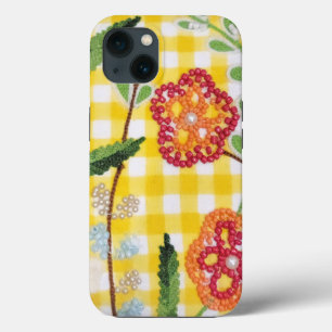 Blume-Muster für Gingham Case-Mate iPhone Hülle