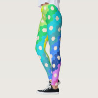 Blume-Muster für Hell-Regenbogen Geometric Hexagon
