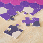 Blume-Muster für Hell-Regenbogen Geometric Hexagon Puzzle (Seite)