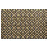 Blume-Muster für Schwarz und Gold Stoff (Yard (91,4 cm))