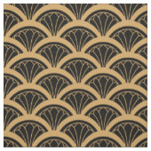 Blume-Muster für Schwarz und Gold Stoff (Muster)