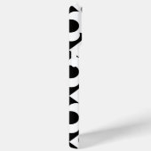 Blume-Muster für Schwarzweiß-Diamant-Karo Case-Mate iPhone Hülle (Rückseite / Rechts)