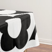 Blume-Muster für Schwarzweiß-Diamant-Karo Tischdecke (Beispiel)