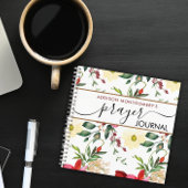 Blume Muster Gebetszeitschrift Spiralheft Notizblock