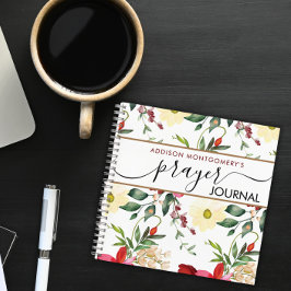 Blume Muster Gebetszeitschrift Spiralheft Notizblock