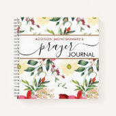 Blume Muster Gebetszeitschrift Spiralheft Notizblock (Vorderseite)