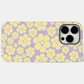Blume Muster - gelb und Lila Case-Mate iPhone Hülle (Rückseite (Horizontal))