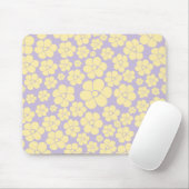 Blume Muster - gelb und Lila Mousepad (Mit Mouse)
