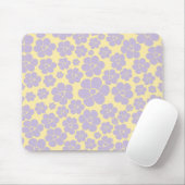 Blume Muster - gelb und Lila Mousepad (Mit Mouse)