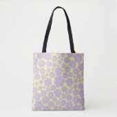 Blume Muster - gelb und Lila Tasche (Vorderseite)