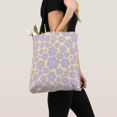 Blume Muster - gelb und Lila Tasche (Von Nahem)