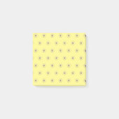 Blume Muster Gelbe Post-it-Hinweise Post-it Klebezettel (Vorderseite)