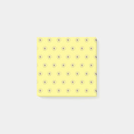 Blume Muster Gelbe Post-it-Hinweise Post-it Klebezettel