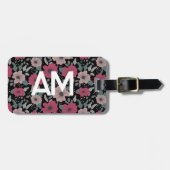 Blume Muster Gepäckmarke Gepäckanhänger (Vorderseite horizontal)