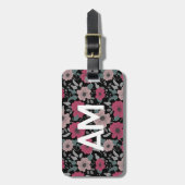 Blume Muster Gepäckmarke Gepäckanhänger (Vorderseite vertikal)