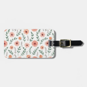 Blume Muster Gepäckmarke Gepäckanhänger