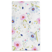 Blume Muster-Geschenktasche Kleine Geschenktüte (Rückseite)