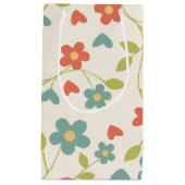 Blume Muster-Geschenktasche Kleine Geschenktüte (Vorderseite)