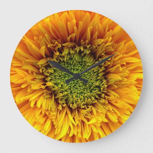 Blume Muster Große Uhr (Vorderseite)