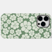 Blume Muster - Grün Case-Mate iPhone Hülle (Rückseite (Horizontal))