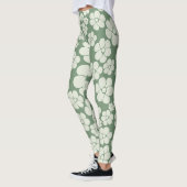 Blume Muster - Grün Leggings (Links)