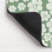 Blume Muster - Grün Mousepad (Ecke)