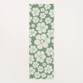 Blume Muster - Grün Yogamatte (Rückseite)