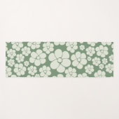 Blume Muster - Grün Yogamatte (Vorderseite (Horizontal))