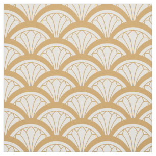 Blume-Muster im Déco-Stil Stoff