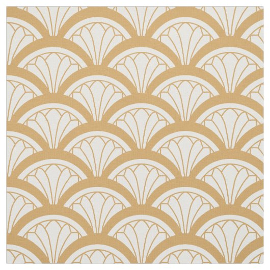 Blume-Muster im Déco-Stil Stoff (Muster)