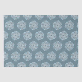 Blume Muster in Blau und Weiß Seidenpapier