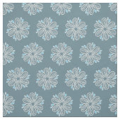 Blume Muster in Blau und Weiß Stoff (Muster)
