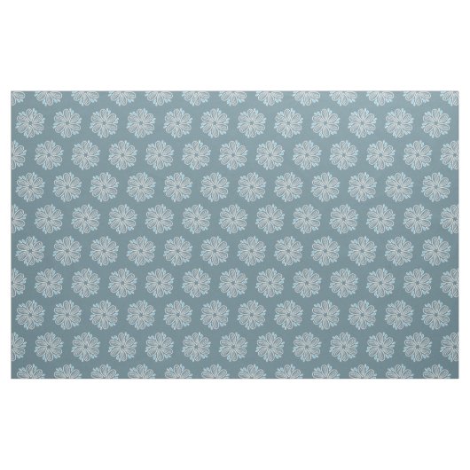 Blume Muster in Blau und Weiß Stoff (Fat Quarter (45,7 x 55,9 cm))